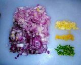 A picture of step 1 of Aloo beans.