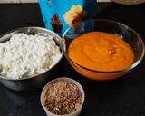A picture of step 1 of Kesar mango Bhapa Doi.