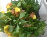 Foto del passaggio 3 della ricetta Tartare di salmone in insalata con mango e pistacchi