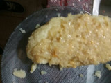 Papas rellenas con choclo y cebolla