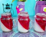 Foto langkah ke 5 dari resep Puding Santan Buah Naga.