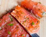 Hình bước làm 4 của món Nui Sốt Kem Nấm Thì Là & Cá Hồi Gravlax