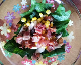 Foto del paso 5 de la receta: Ensalada de espinacas con tocino