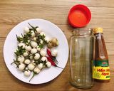 Hình bước làm 1 của món Cà pháo mắm nêm
