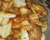 A picture of step 4 of Three Spices Arvi And Chicken Gravy.