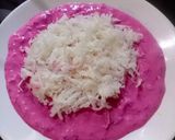 यू पी वाले धनिया आलू विथ बीटरूट डिप(U P WALE DHANIYA ALOO WITH BEETROOT DIP RECIPE IN HINDI)I) रेसिपी चरण 7 फोटो