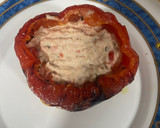 Foto del paso 4 de la receta: Pimiento asado relleno de atún y huevo en freidora de aire