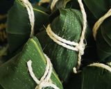 A picture of step 5 of Bak Chang (rice dumplings).
