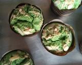 Foto langkah ke 5 dari resep Muffin Pandan Keju (w.20).