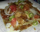 A picture of step 9 of Dhaba style chana chaat.