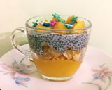 A picture of step 4 of Crunchy Mango Pudding.
