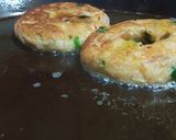 A picture of step 3 of Potato doughnuts with leftover soup.