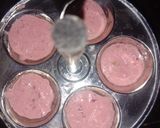 A picture of step 7 of Stuffed beetroot Mini Idli.