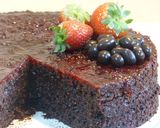 Foto del paso 2 de la receta: Pastel de calabaza y cacao con fresas (con y sin thermomix)