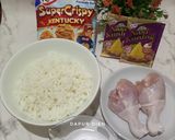 Foto langkah ke 1 dari resep Nasi Kuning Ayam Crispy.