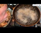 A picture of step 3 of Chicken 65.