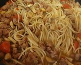 Foto del paso 5 de la receta Spaghetti con butifarra y champiñones