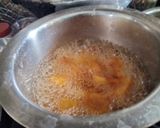 A picture of step 2 of Awadhi biryani layered with soya chaap.