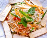 Hình bước làm 6 của món 🌱 Mì Chũ Xào Rau Củ Chay (Vegan)