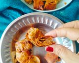 A picture of step 6 of Leftover Roti Bhakarwadi (Crunchy Fried Roti Bites).