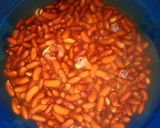 A picture of step 1 of Spicy red bean chaat.