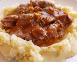 Foto del paso 13 de la receta: Carrilleras en salsa al toque de chocolate con puré