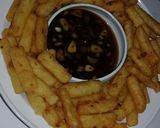 Foto langkah ke 8 dari resep Stik Kentang wortel krispy with Sambal kecap bawang.