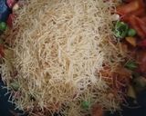 A picture of step 4 of Triclour vermicilli.
