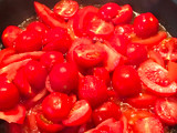 Oreja con salsa de tomate