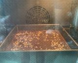 A picture of step 9 of Theobroma’s walnut chocolate brownies.