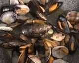 A picture of step 3 of Scialatielli with Seafood.