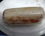 A picture of step 13 of Pinwheel sandwiches with vegetable soup.
