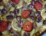 Foto del paso 3 de la receta Patatas al horno con butifarras y cerveza