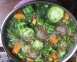 Foto langkah ke 3 dari resep Sup gambas(oyong) suun.
