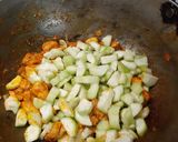 A picture of step 5 of Jhinge Chicken Posto (Chicken with Ridge gourd and poppy seeds).