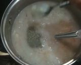 A picture of step 8 of Soup e jo (cream of barley soup).