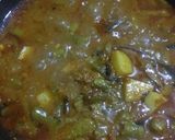A picture of step 8 of Veg Pulao with Veg Kurma.
