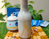 A picture of step 3 of Oreo & Caramel Shake 😋😋.