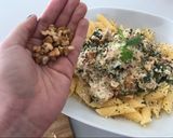 Foto del paso 4 de la receta: Pasta con pollo, espinacas y queso ricotta 🍝🥬🐔