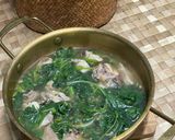 Gambar langkah 4 resipi Masak Bening Bayam.