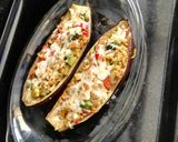 Foto del paso 9 de la receta: Berenjena rellena con verduras y soja