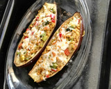 Foto del paso 9 de la receta: Berenjena rellena con verduras y soja