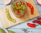 A picture of step 5 of Pickled Chillies.