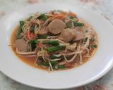 Foto langkah ke 4 dari resep Tumis Tauge Kacang Panjang.