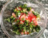 A picture of step 1 of Masala omelette.