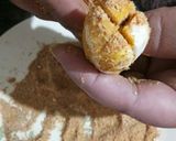 A picture of step 2 of Stuffed arbi with dry spices.