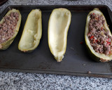 Foto del paso 5 de la receta: Zapallitos italianos rellenos con carne y queso
