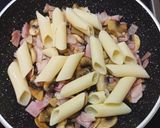 Foto del paso 2 de la receta: Macarrones sin gluten con bacon y champiñones