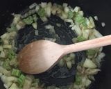 A picture of step 1 of Cauliflower and Parmesan soup.