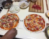 A picture of step 5 of Homemade Pizza from Leftovers.